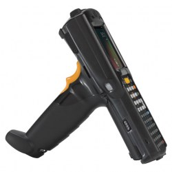 Боковое изображение ТСД Motorola MC 3200 Gun. Черный корпус, пистолетная рукоятка.